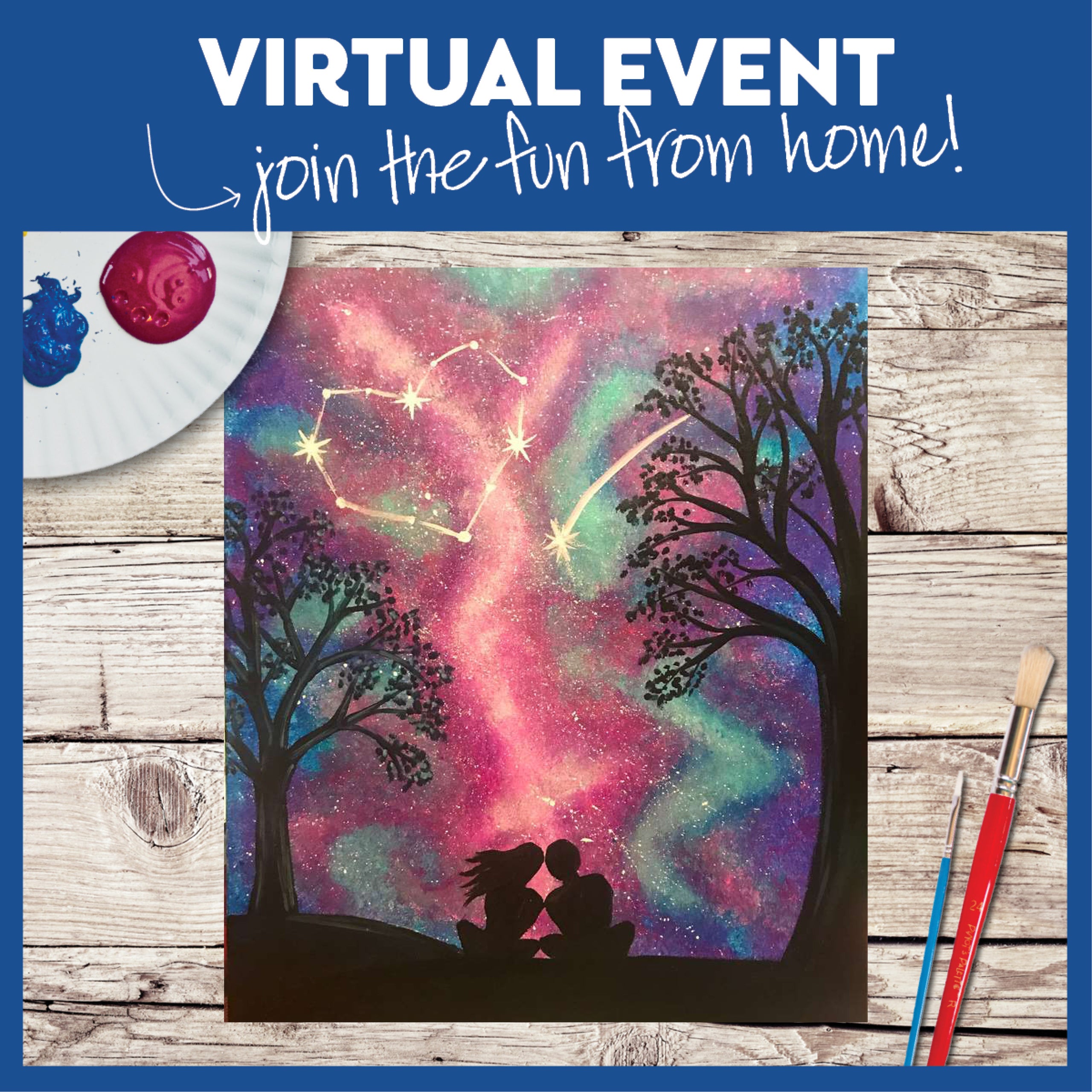 LIVE INTERACTIVE VIRTUAL CLASS - ART KIT INCLUDED (HAVE SUPPLIES? THEN IT'S ONLY $15!)